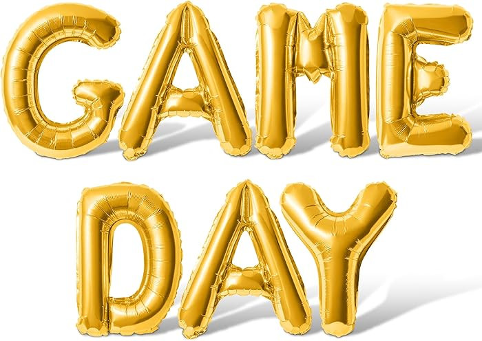 Letter Balloons - GAME DAY 16" Inch Alphabet Letters Foil Mylar Balloon Game Day Party Banner (Go... | Amazon (US)