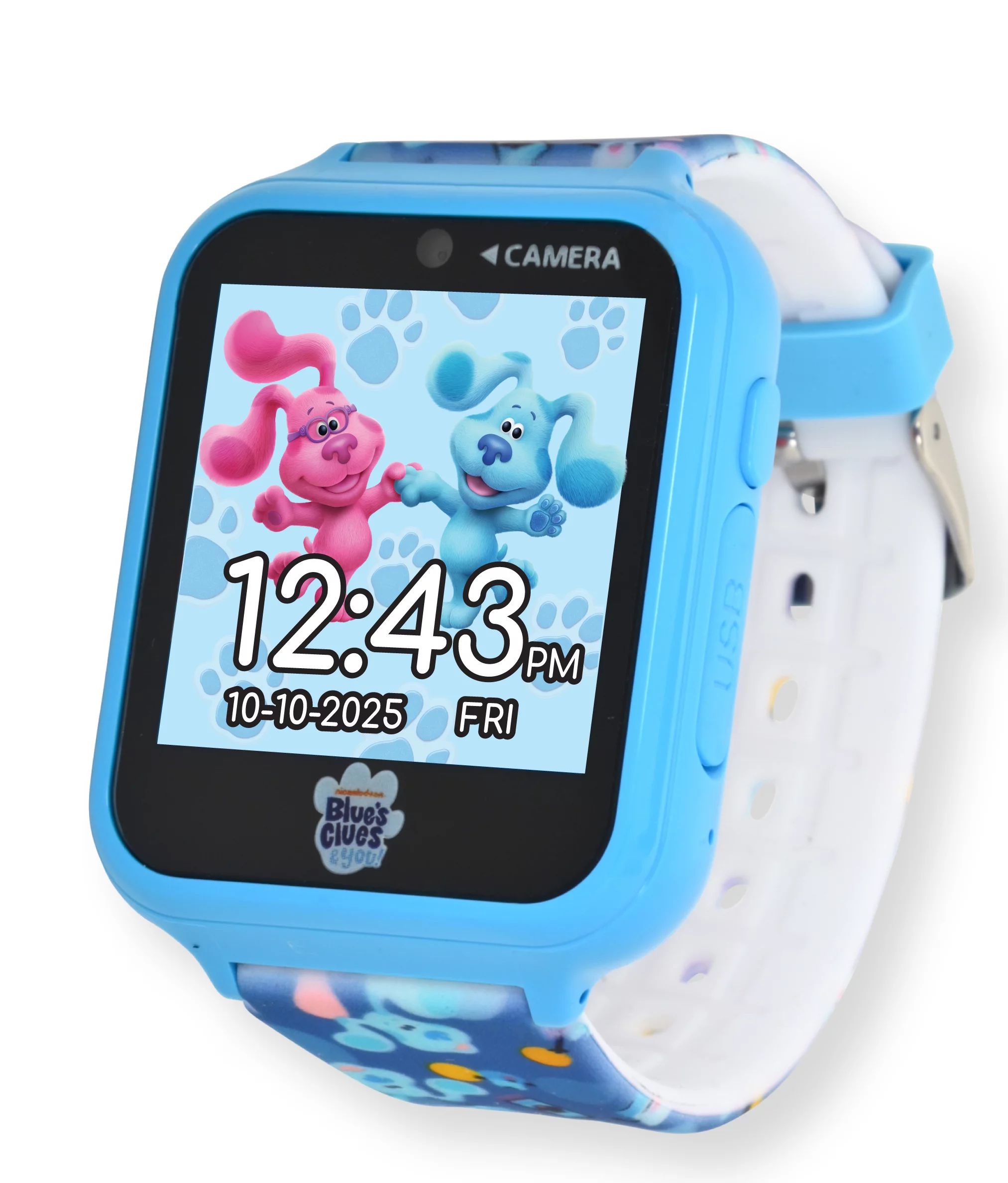 Nickelodeon Blue's Clues Unisex Child iTime Interactive Smartwatch 40mm in Blue - BLU4023WMC | Walmart (US)