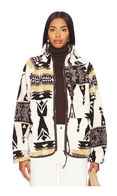 THE UPSIDE Totem Harlow Zip Through Jacket in Dunes from Revolve.com | Revolve Clothing (Global)