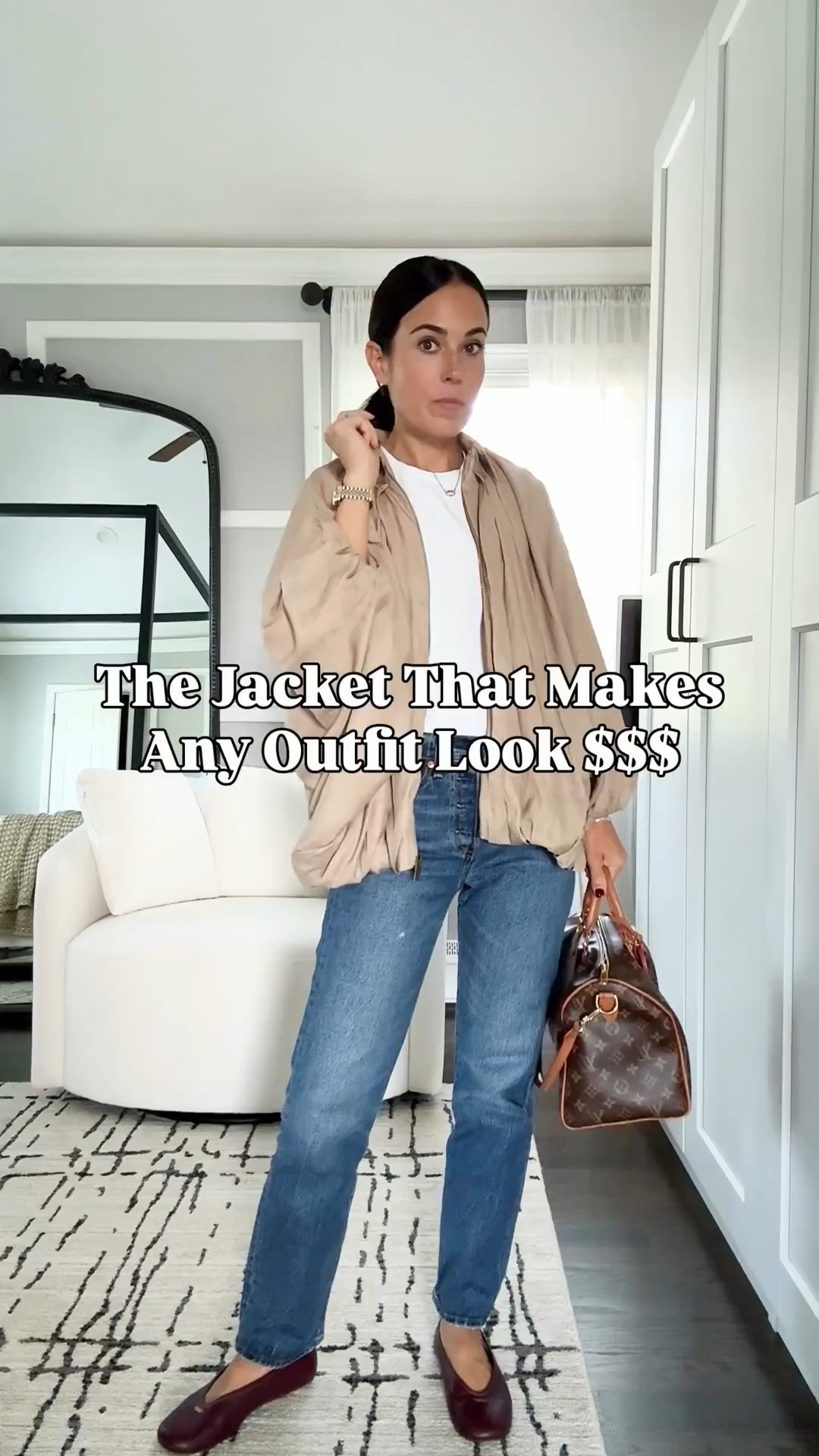 Proof that you don’t need to spend a fortune to look chic ✨ This bubble hem jacket instantly elevates jeans + a tee and makes your whole outfit feel luxe. So easy to throw on but looks like you put in major effort 👏🍂 fall jacket outfit, bubble hem jacket, chic fall layers, casual fall outfit, cute jackets for women over 40, effortless style, elevated basics, fall fashion finds

#LTKdayinmylife #LTKgrwm #LTKOver40