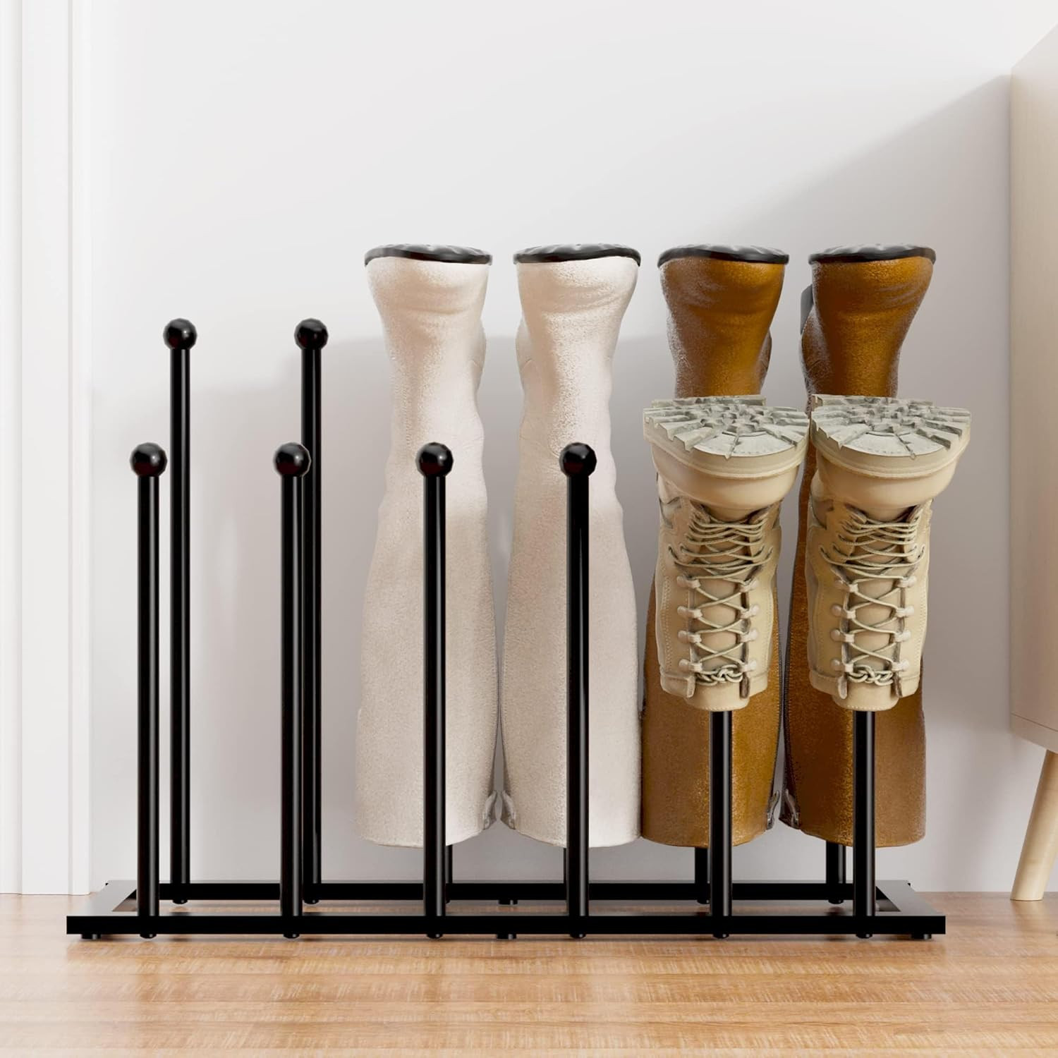 pickpiff Free Standing Shoe Racks - Black Metal Boot Rack for Dorm Room, Closet, Entryway, Bedroo... | Amazon (US)