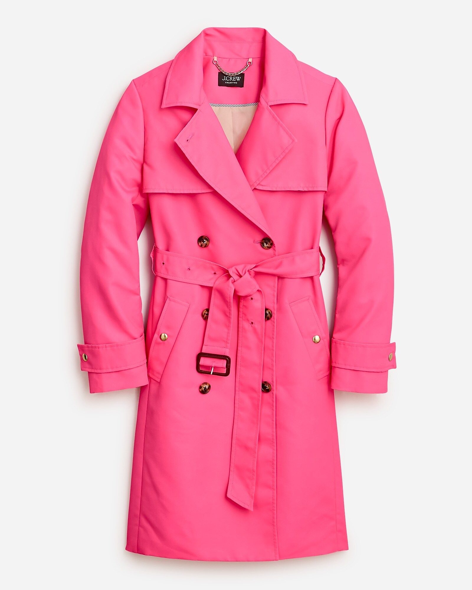 Collection new Icon trench coat in lightweight shiny nylon | J.Crew US