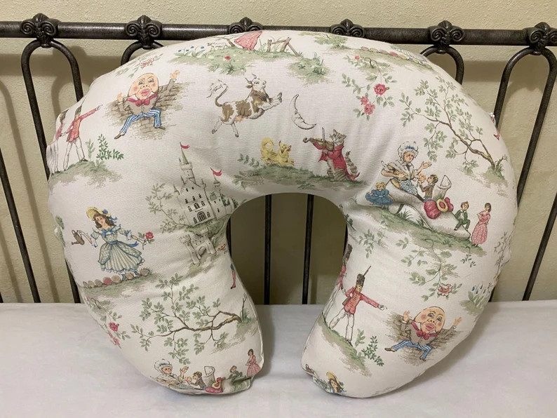 Nursery Rhyme Toile Nursing Pillow Cover - Etsy | Etsy (US)