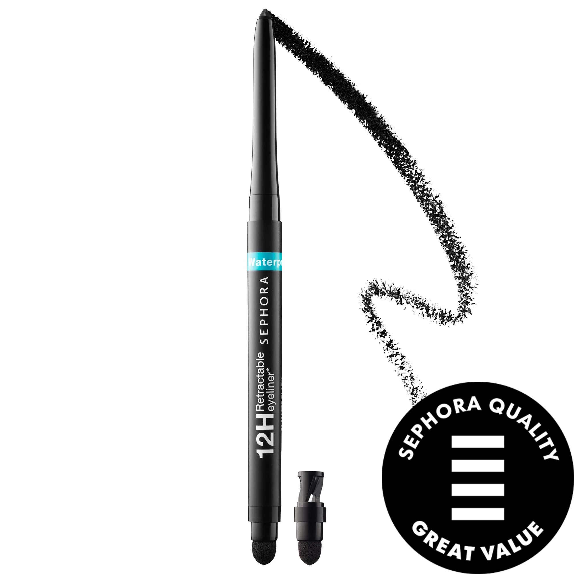 SEPHORA COLLECTION Waterproof 12HR Retractable Eyeliner Pencil 01-Matte Black 0.01 oz / 0.3 g | Sephora (US)