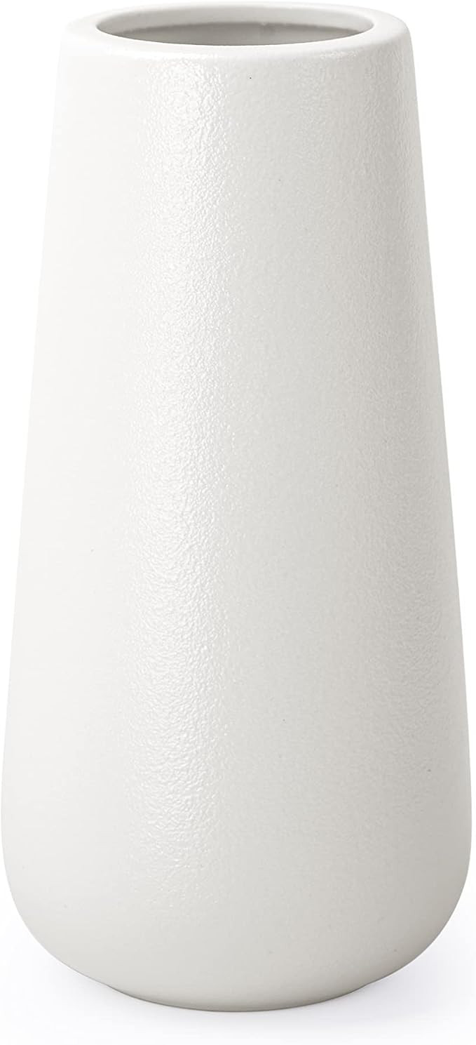 Amazon.com: D'vine Dev 8 Inch Ceramic Flower Vase, Minimalist Design for Home Décor, Fireplace, ... | Amazon (US)