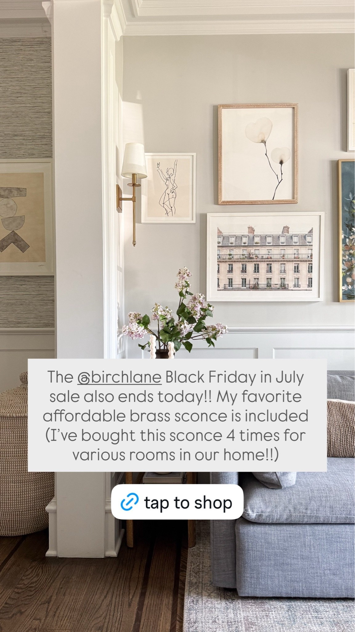 The @birchlane Black Friday in July sale also ends today!! My favorite affordable brass sconce is included (I’ve bought this sconce 4 times for various rooms in our home!!)

#LTKSaleAlert #LTKHome #LTKdayinmylife