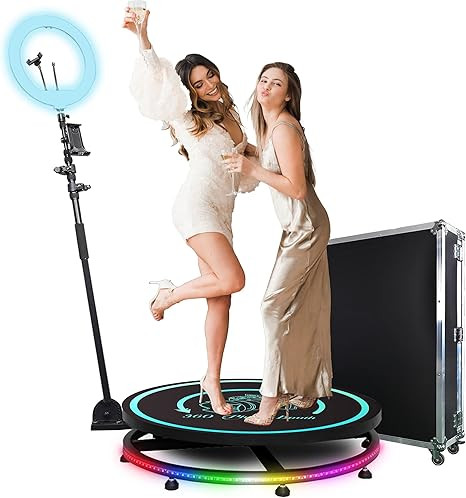 MWE 360 Photo Booth Machine for Parties with Flight Case,Logo Customization,Software APP Remote A... | Amazon (US)
