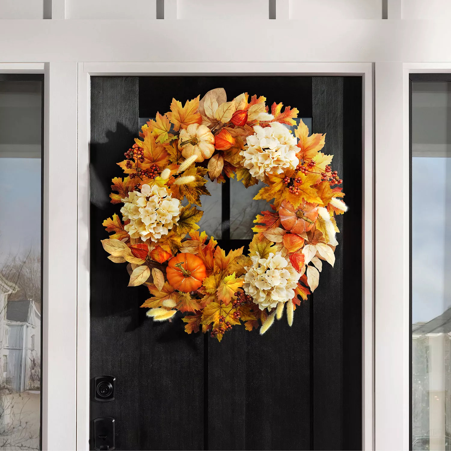 Member's Mark 26" Harvest Wreath, Hydrangea & Pumpkins | Sam's Club