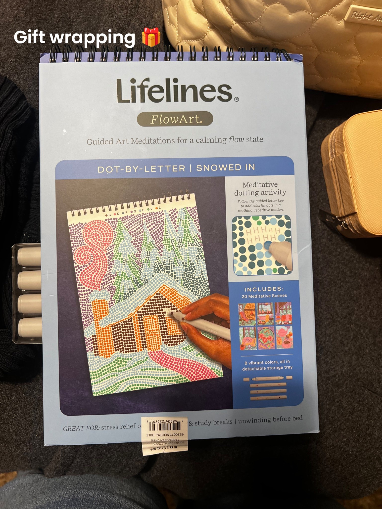 Gift wrapping 🎁
I think this is super cool to follow along with other gifts for the adults that like to color 🎄

#LTKFindsUnder50 #LTKGiftGuide #LTKHoliday