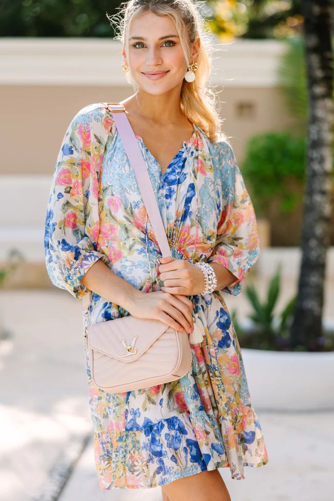 Always With You Blue Floral Dress | The Mint Julep Boutique
