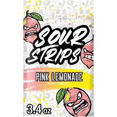 Sour Strips Pink Lemonade Candy - 3.4oz | Target
