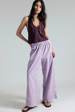 Day's End Cotton-Linen Pull-On Pants | Free People (Global - UK&FR Excluded)