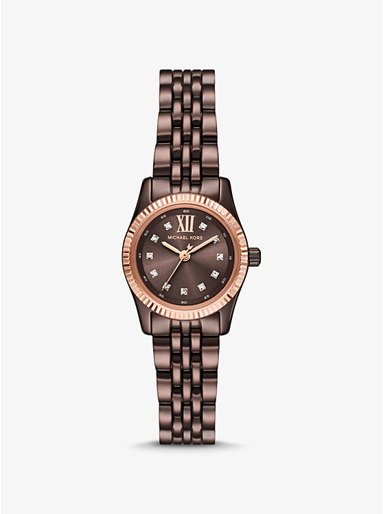 Petite Lexington Pavé Espresso-Tone Watch | Michael Kors US