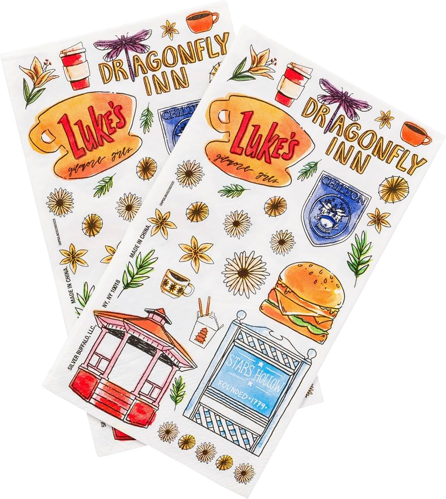 Silver Buffalo Gilmore Girls Dragonfly Inn, 32 Pack Party Pack | Amazon (US)