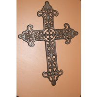 Fancy Fleur De Lis Design Wall Cross, Free Ship C-35B | Etsy (US)