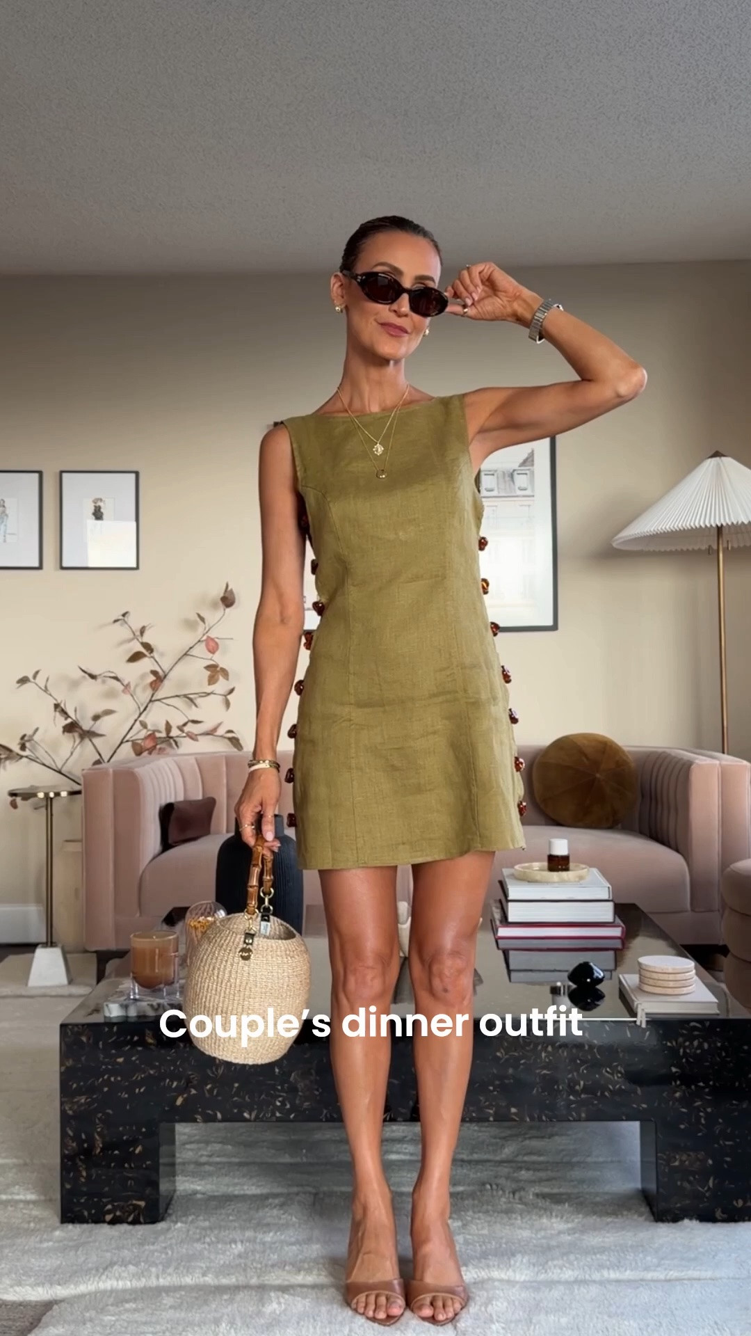 Bestie’s birthday fit ✨🎉 comment SHOP for all the links! 

Enjoying the last bit of summer dressing with the cutest linen mini 🫒 I used the cream self-tanner tonight and was perfect for last minute!!

#LTKgrwm #LTKootd #LTKSeasonal