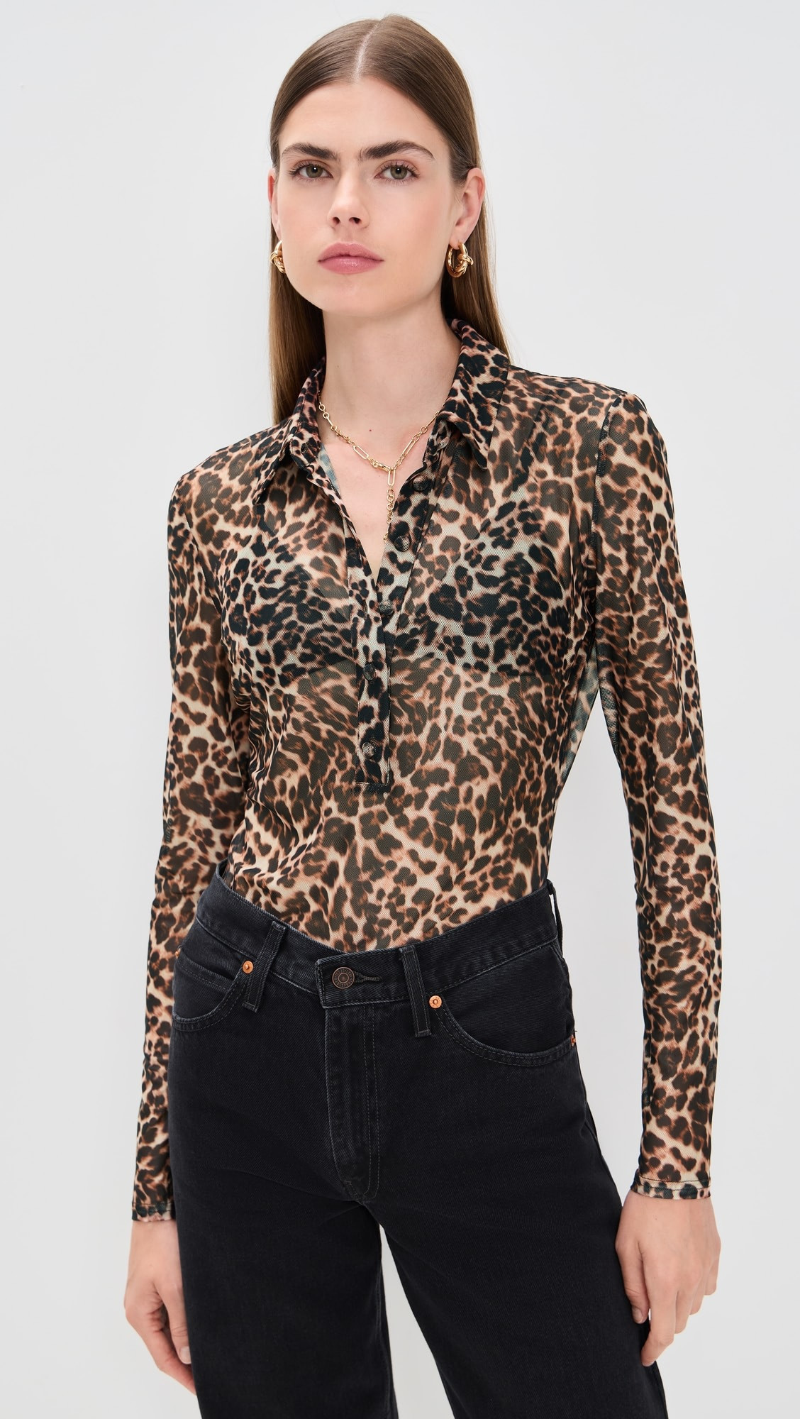 Dominique Leo Mesh Top | Shopbop