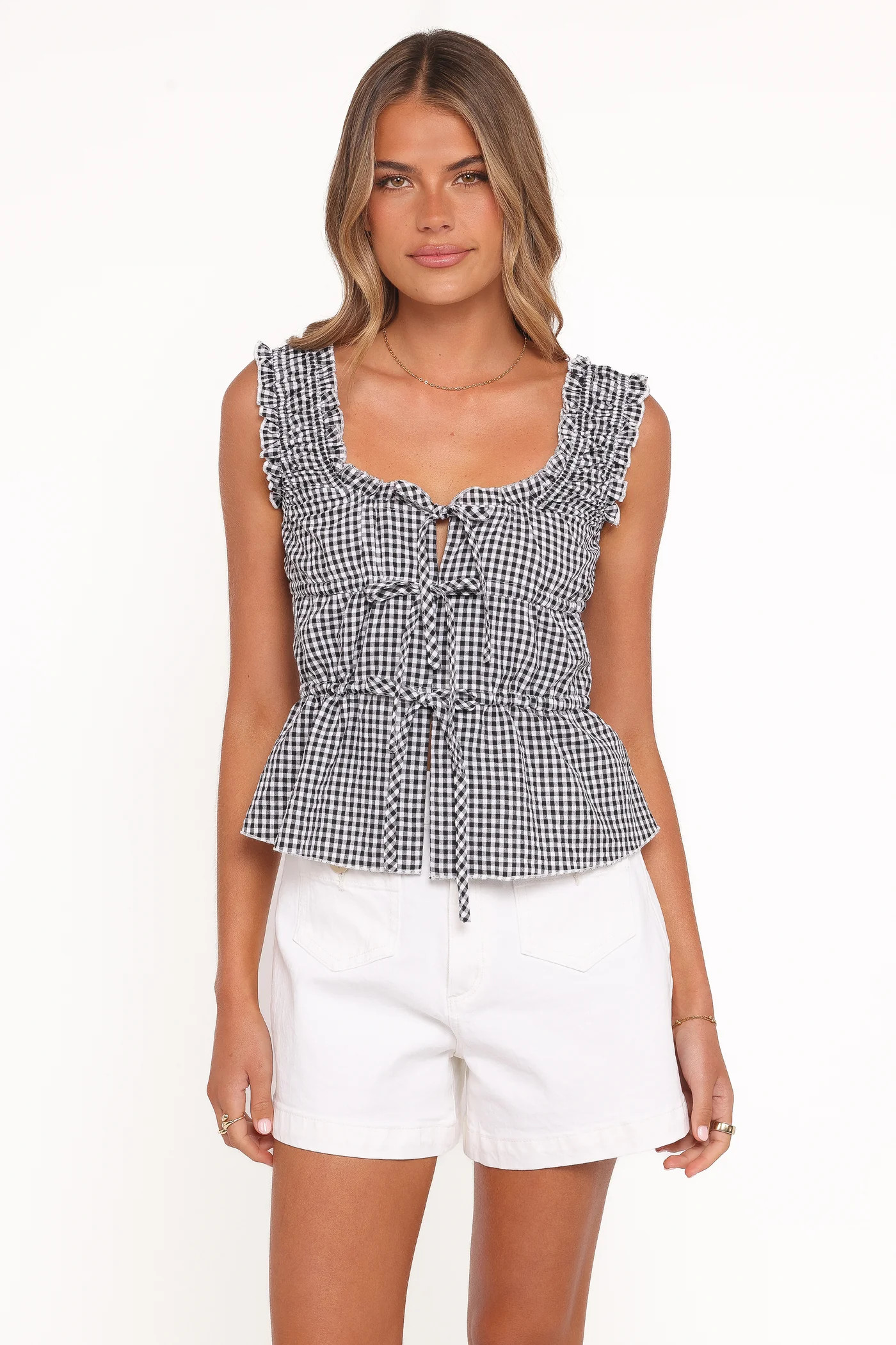 Harper Top - Black Gingham | Petal & Pup (US)