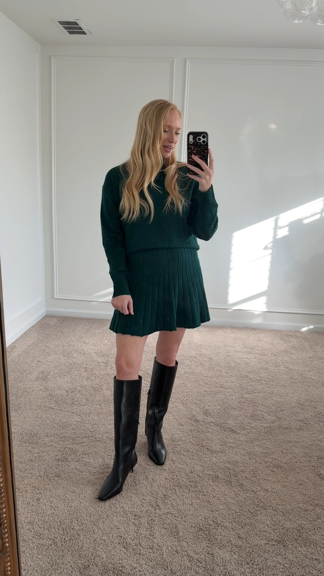 Sharing an affordable sweater set that ships prime if you need a last minute Christmas outfit! Comes in a ton of color options and is tts (wearing a small) 

#LTKFindsUnder100 #LTKHoliday