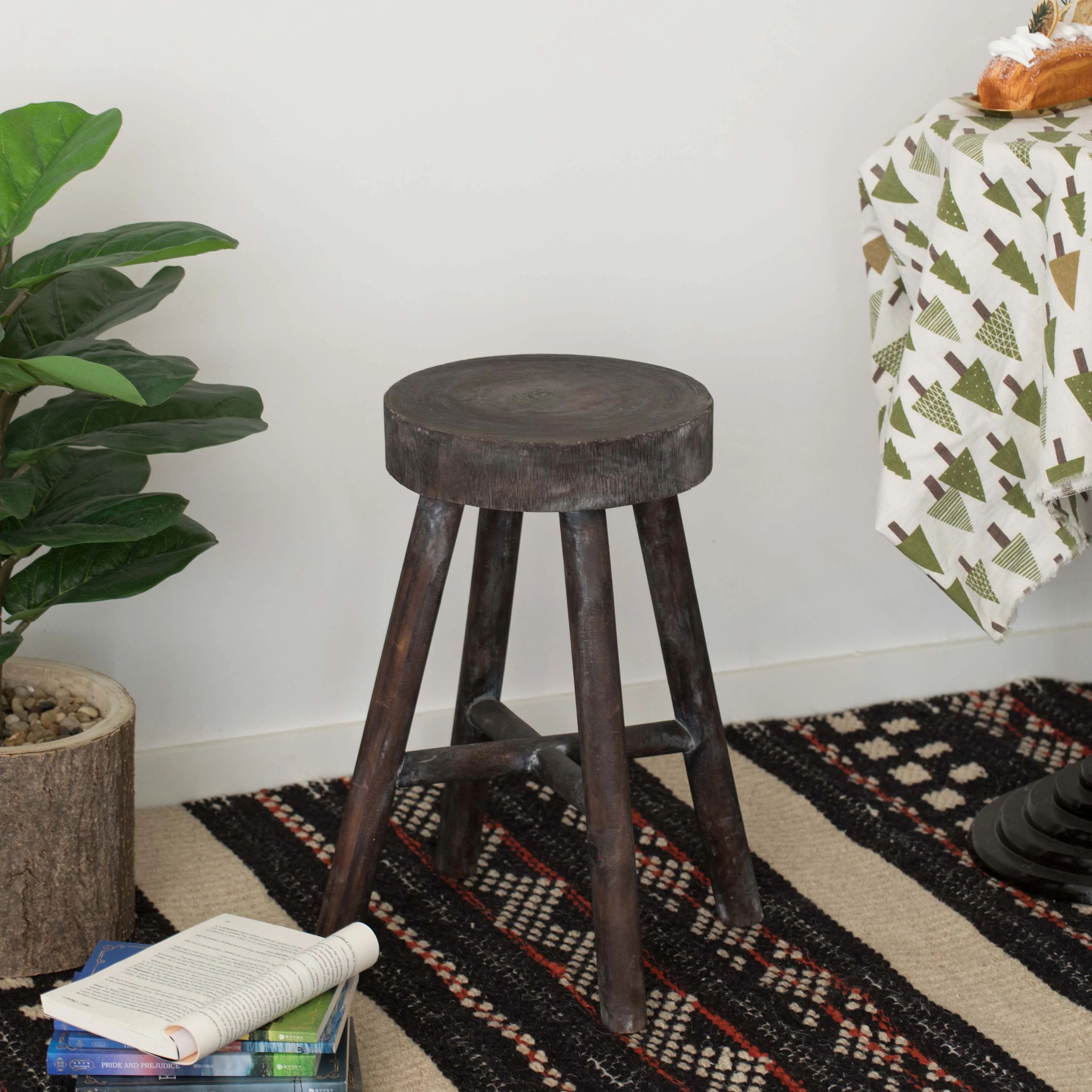 Millwood Pines Payan Solid Wood 19.5'' Counter Stool & Reviews | Wayfair | Wayfair North America