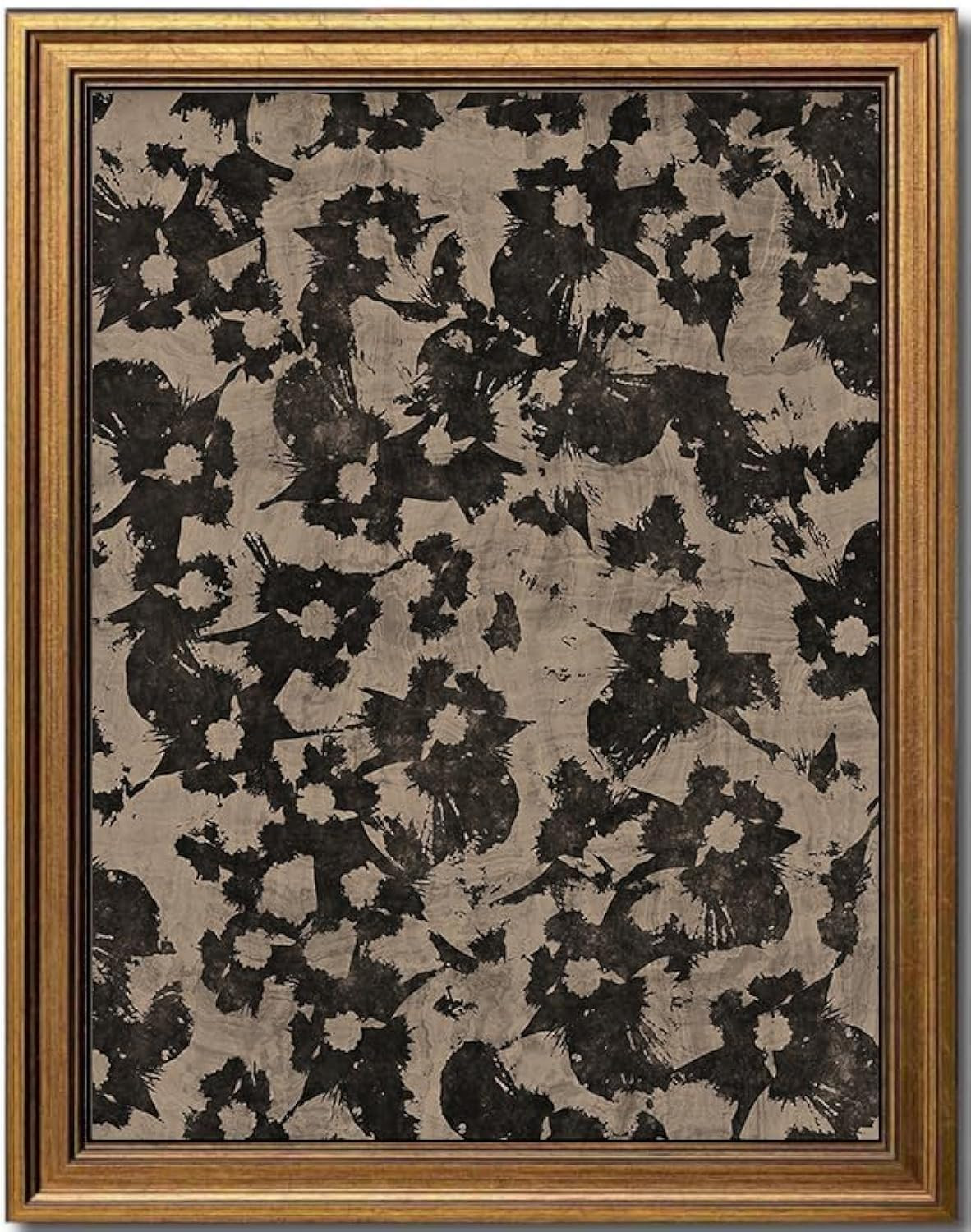 KBKBART Neutral Framed Canvas Wall Art for Living Room Bedroom Decor, Abstract Vintage Wall Art M... | Amazon (US)