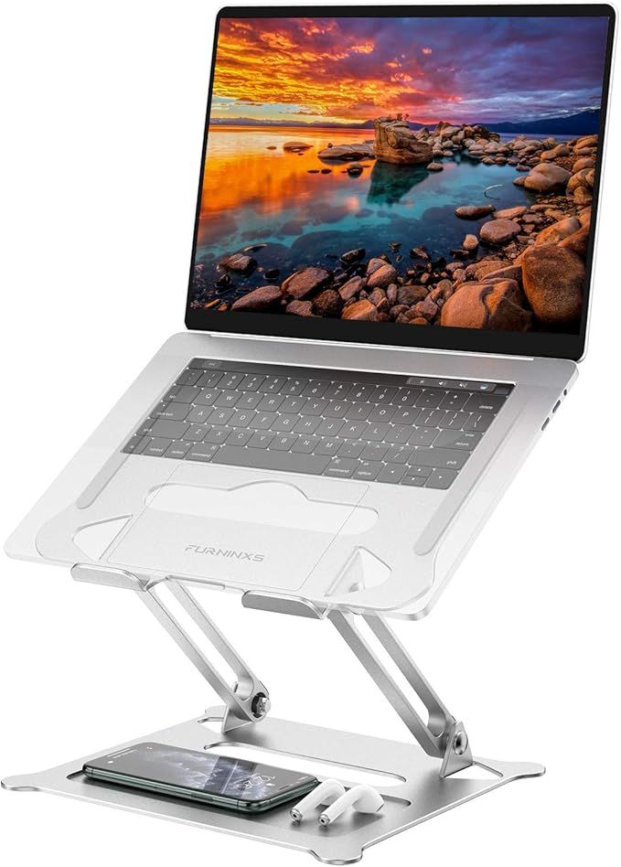 Adjustable Laptop Stand, Ergonomic Notebook Computer Holder, Aluminum Foldable Riser Stand Compat... | Amazon (US)