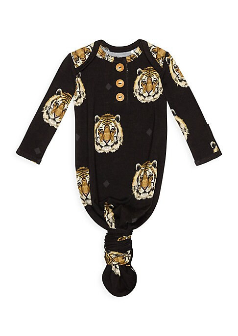 Posh Peanut Baby Boy's Mateo Wooden Knotted Gown - Black Multi - Size 0-3 Months | Saks Fifth Avenue