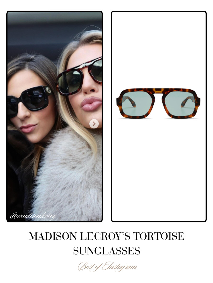 Madison LeCroy's Tortoise Sunglasses 📸= @madisonlecroy 

 
