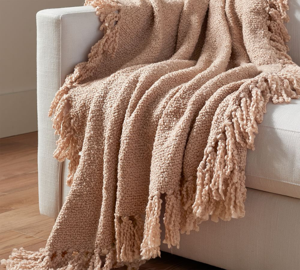 Dreamy Handwoven Fringe Throw | Pottery Barn (US)