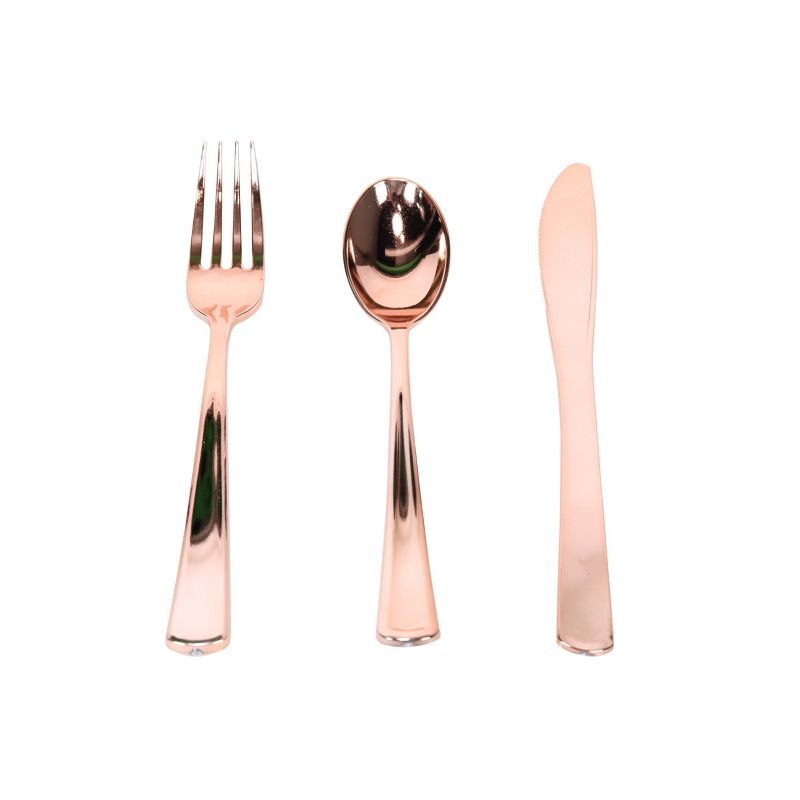 60ct Cutlery Rose Gold - Spritz&#8482; | Target