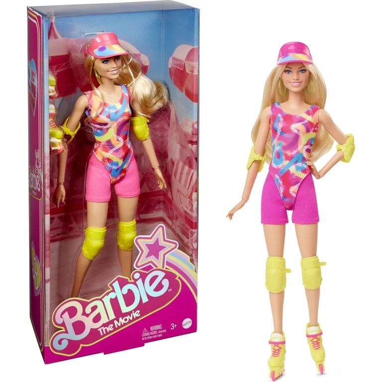 Barbie The Movie Collectible Doll, Margot Robbie as Barbie in Inline Skating Outfit | Walmart (US)