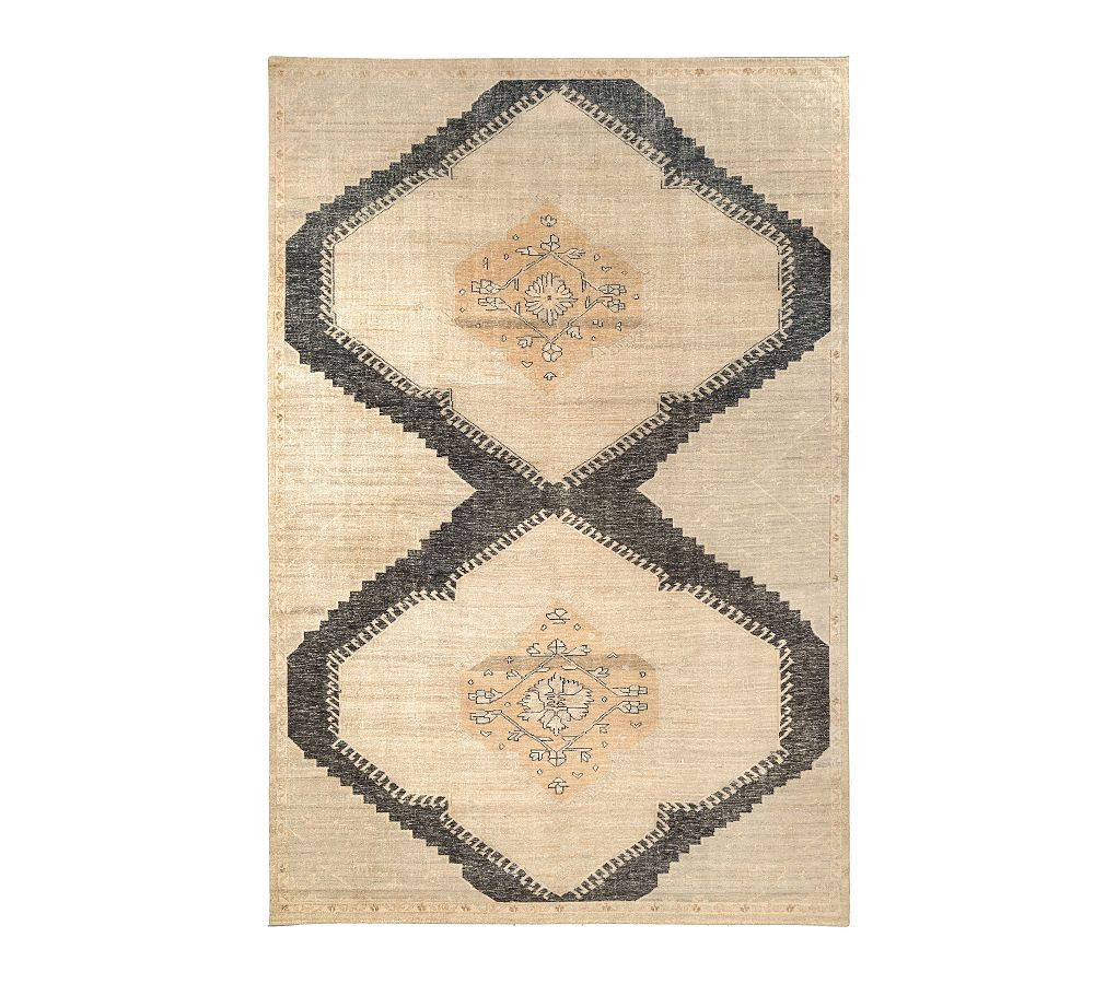 Custom Demitria Hand-Knotted Wool Rug | Pottery Barn (US)