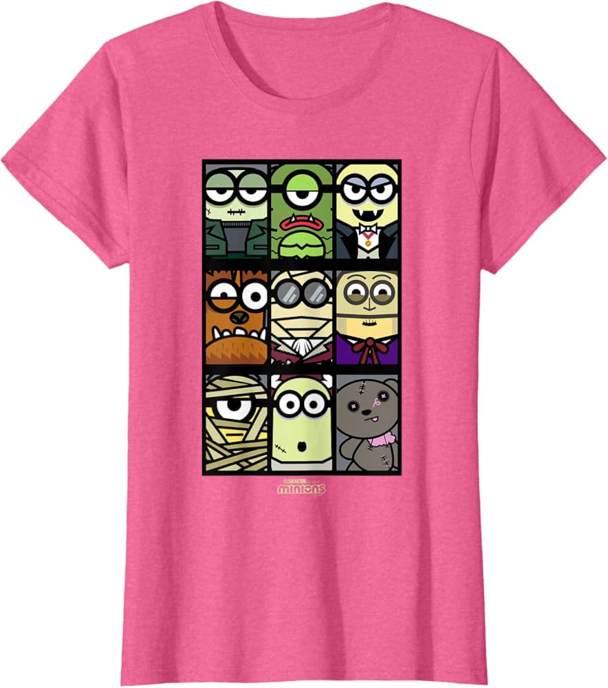 Minions Monsters Minions Squares Halloween T-Shirt | Amazon (US)