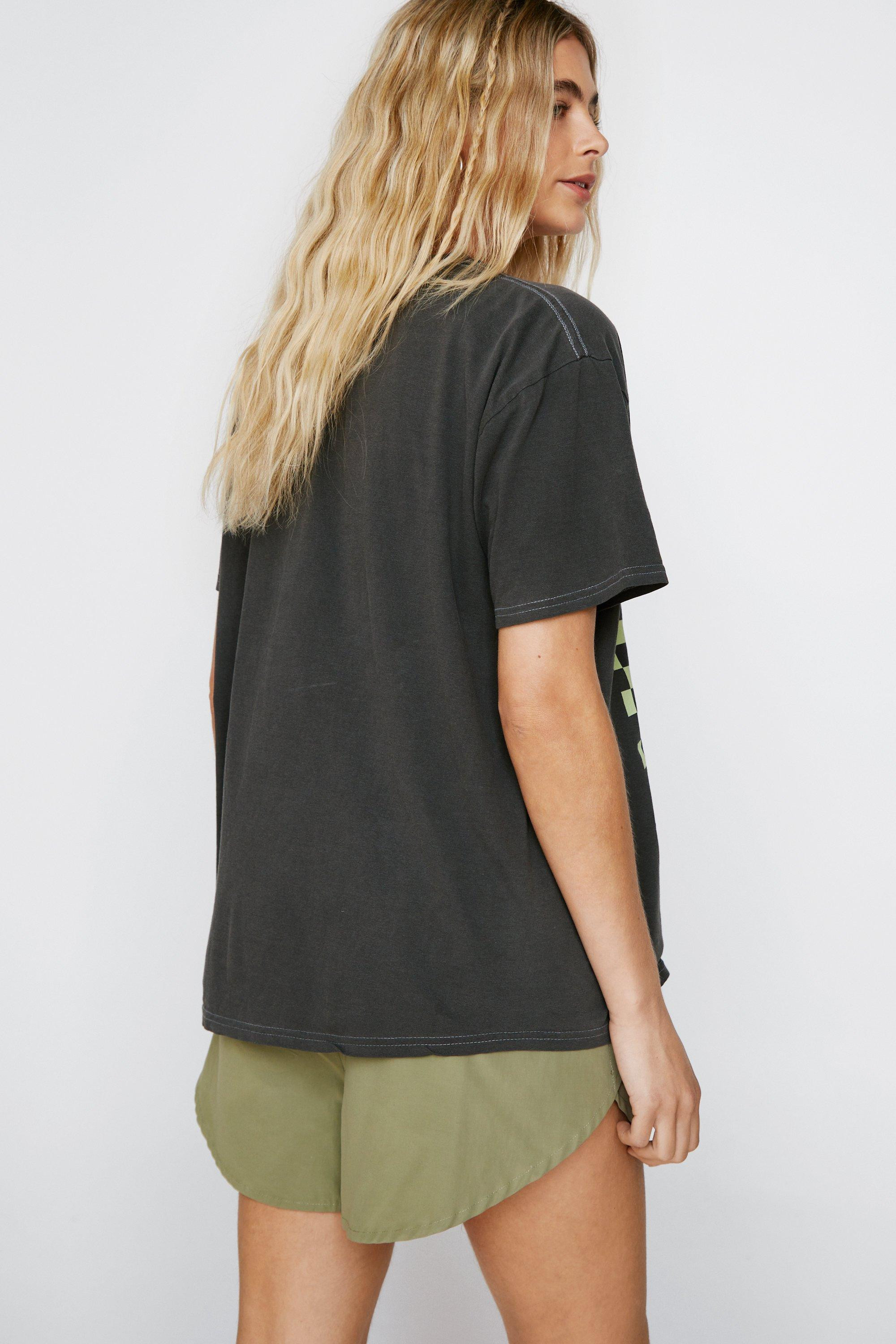 Good Vibes Overdyed Graphic T-shirt | Nasty Gal (US)