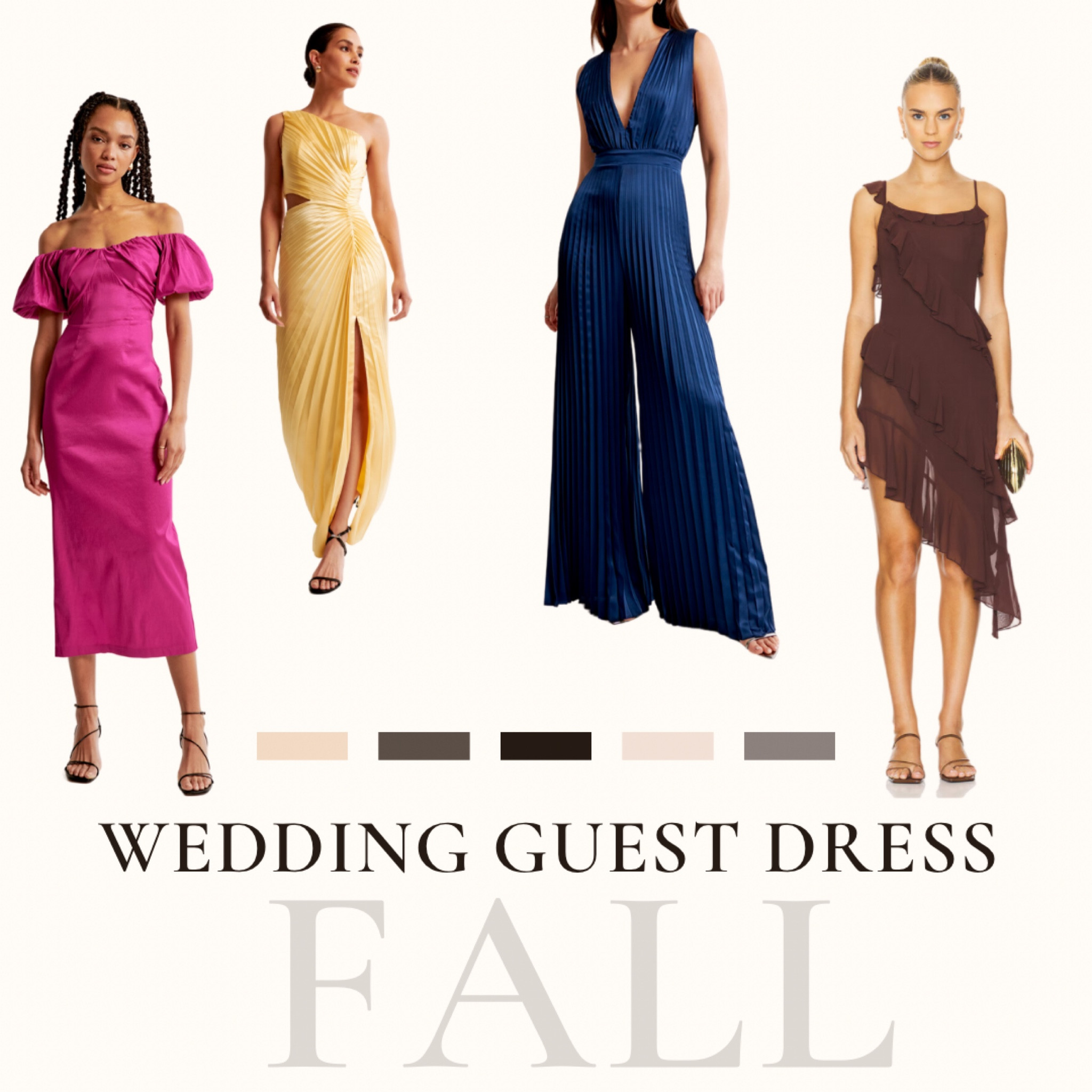 #wedding #fallwedding #weddingguest #weddingguestdress #falldress #transitionaldress #falljumpsuit #jumpsuit 

#LTKWedding #LTKStyleTip #LTKFindsUnder100