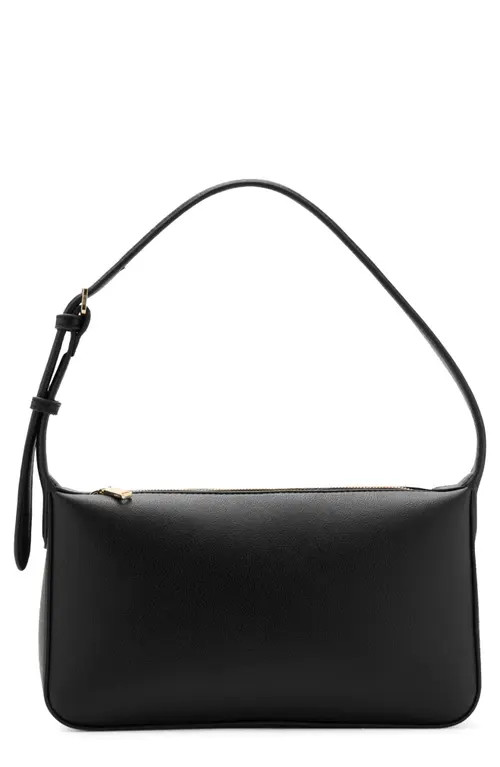 MANGO Faux Leather Shoulder Bag in Black at Nordstrom | Nordstrom