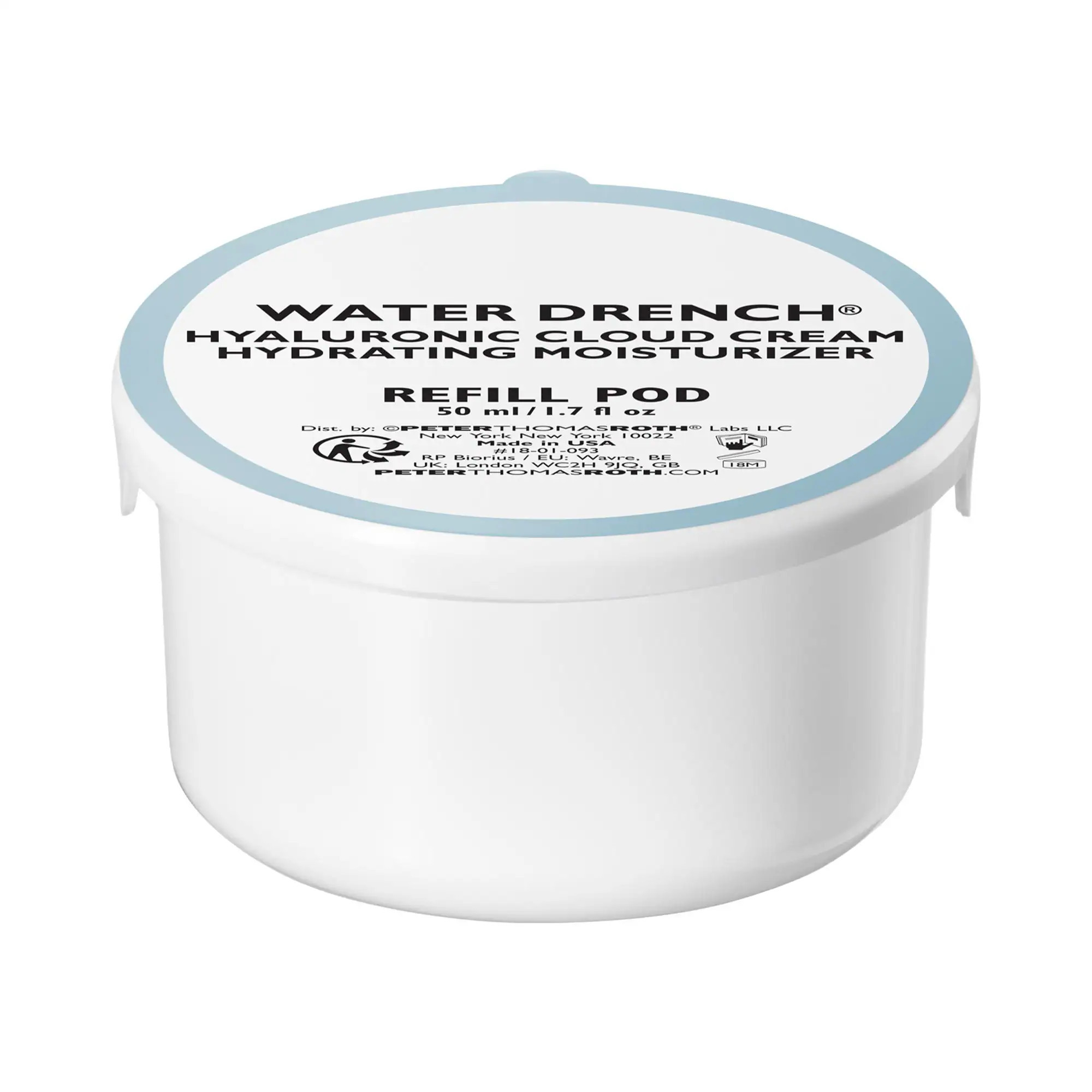 Peter Thomas Roth Water Drench Hyaluronic Cloud Cream Hydrating Refillable Moisturizer 1.7 oz / 50 ml | Sephora (US)