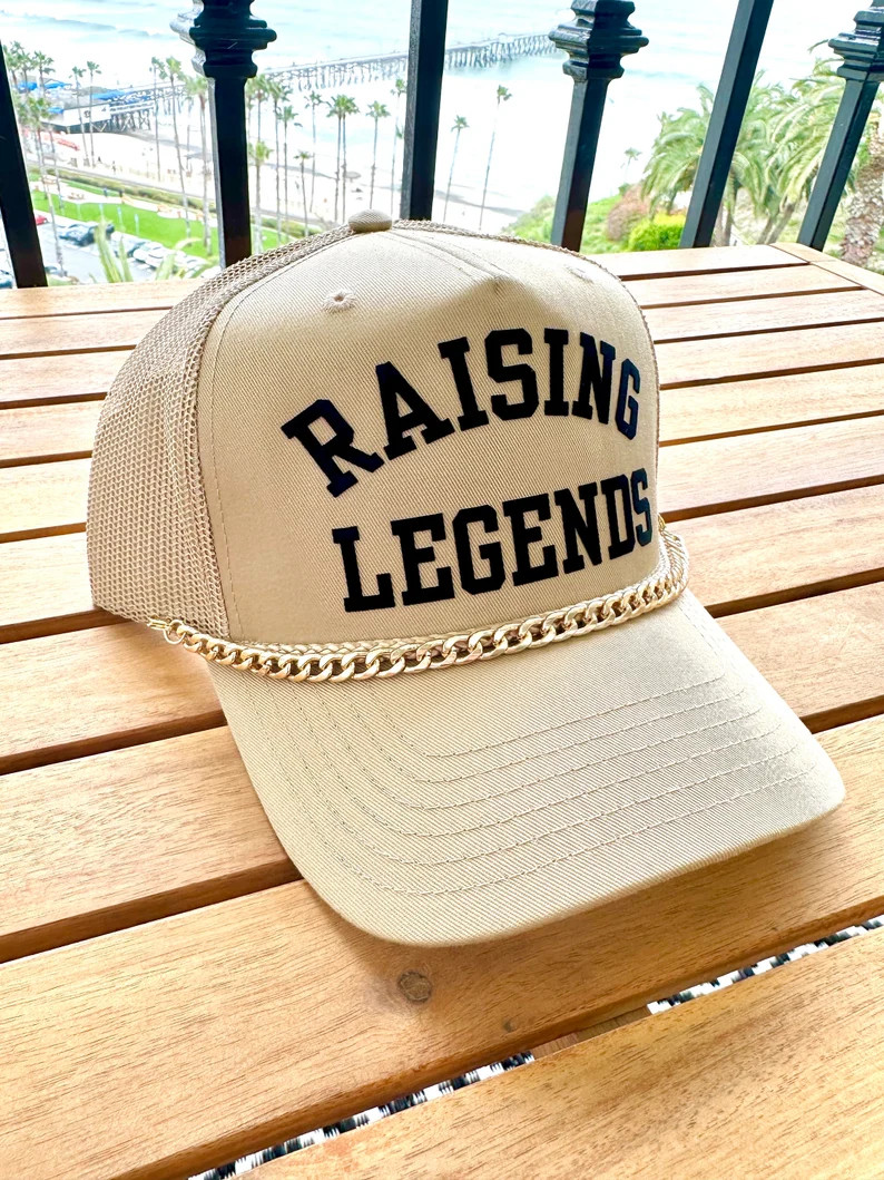 Raising Legends Khaki Trucker Hat | Etsy (US)