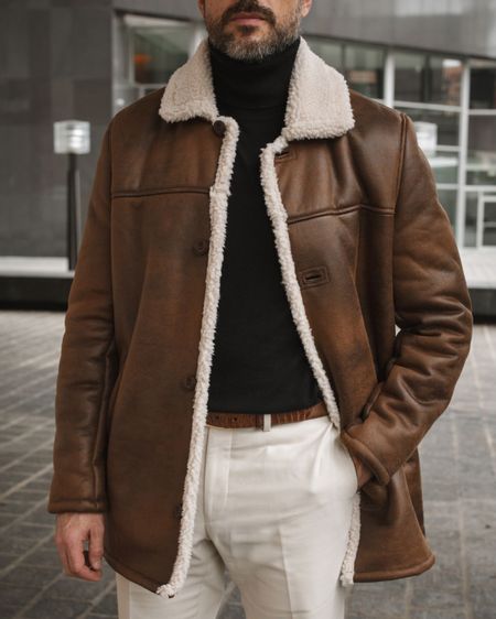And just like that, it started to feel like winter. Bundling up in a turtleneck and shearling-lined leather flight jacket  

#LTKSeasonal #LTKmens #LTKover40