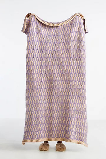 Knit Geo Throw Blanket | Anthropologie (US)