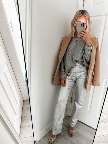 Holiday outfit, Thanksgiving outfit, on sale, silver pants, silver denim, save with code LETSGO
Target find, Target style, Madewell, Jcrew, Free People

#LTKparties #LTKCyberWeek #LTKsalealert