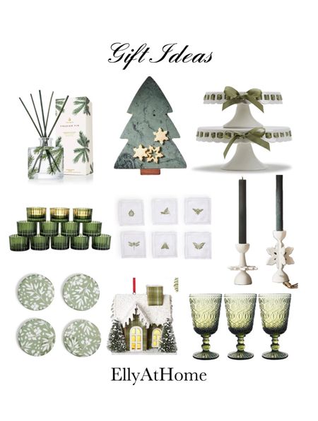 Christmas, holiday Gift ideas for the host, her, new home, couple, yourself! Beautiful vintage scallop stands with ribbon, Christmas tree marble board, fragrant diffuser, candles, plates, vintage glasses, ornaments, candle holders. Shop more gift ideas. Holiday, Christmas decor. Amazon home, House of Blum. Anthropologie, Target. Free shipping. 

#LTKHoliday #LTKhome #LTKsalealert