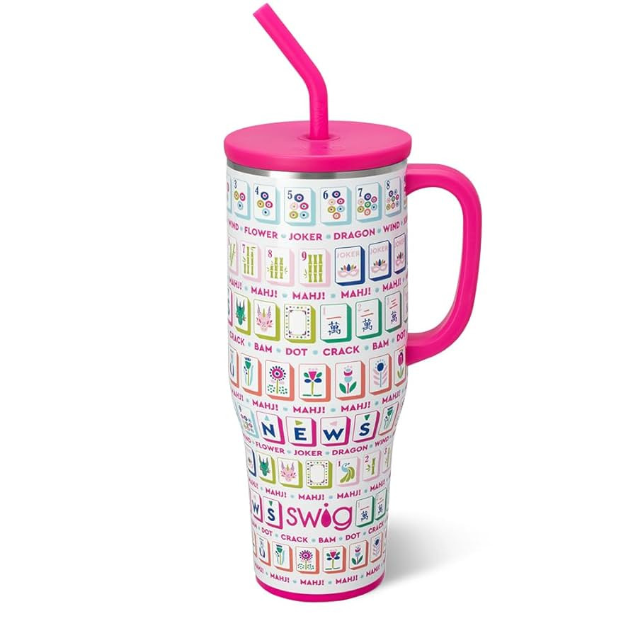 Swig Life 40oz Mega Mug, 40oz Tumbler with Handle and Straw, Extra Large Insulated Tumblers, Cup ... | Amazon (US)