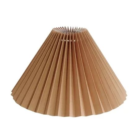 Modern Pleated Lampshade Hotel Ceiling Light Shade Table Replacement Office Brown | Walmart (US)