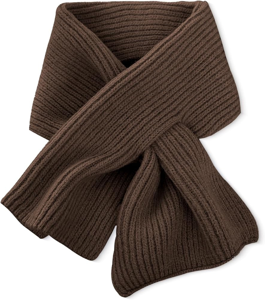 ORUIVO Effortless Knitted Wool Scarf with Thread - through Opening for Easy On and Off | Amazon (US)