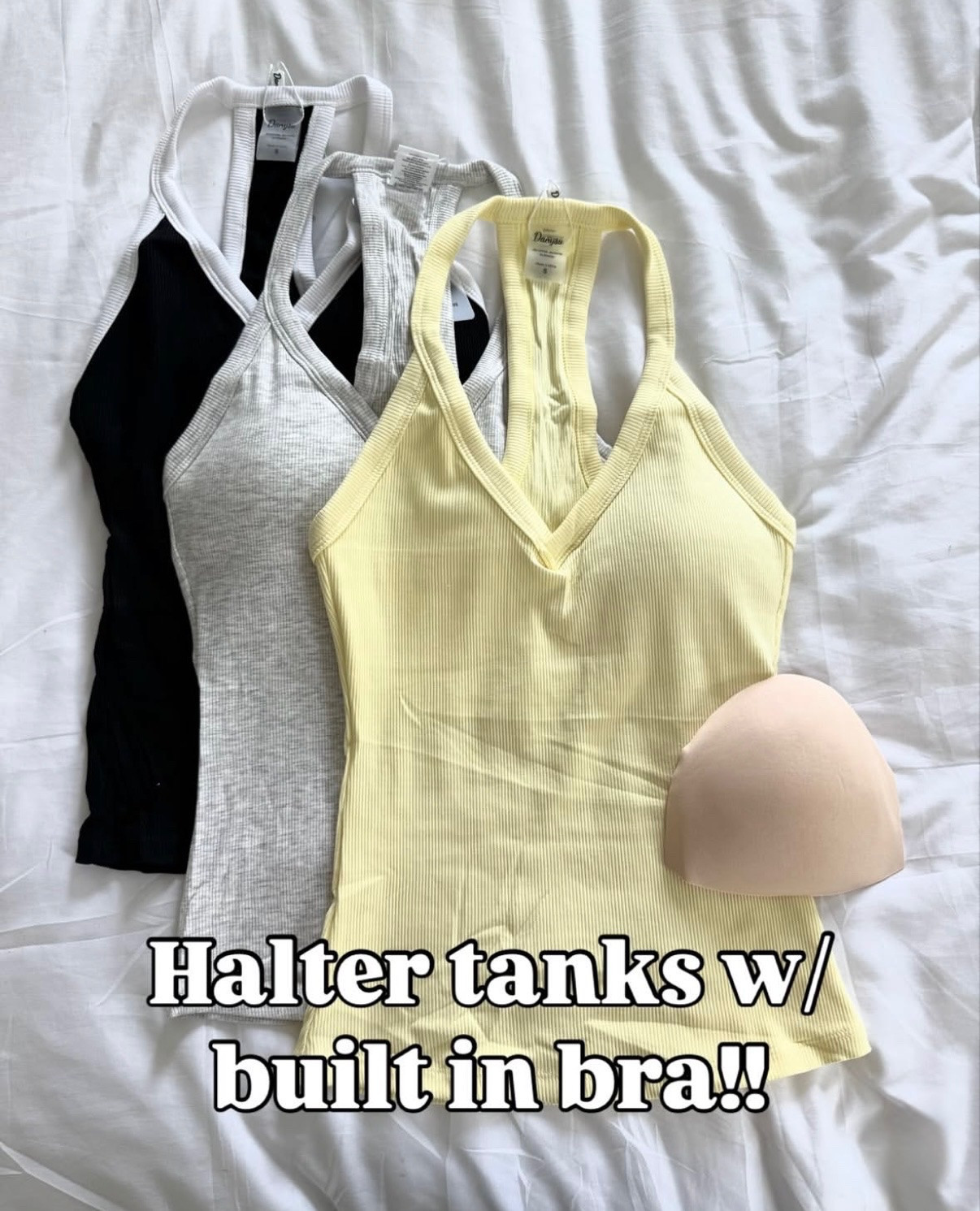 The best everyday tank for spring and summer. These halter tanks with a built in bra are so comfortable, flattering, and perfect for layering or wearing on their own. Easy casual outfit staple you’ll want in every color.

#LTKootd #LTKSeasonal #LTKgrwm