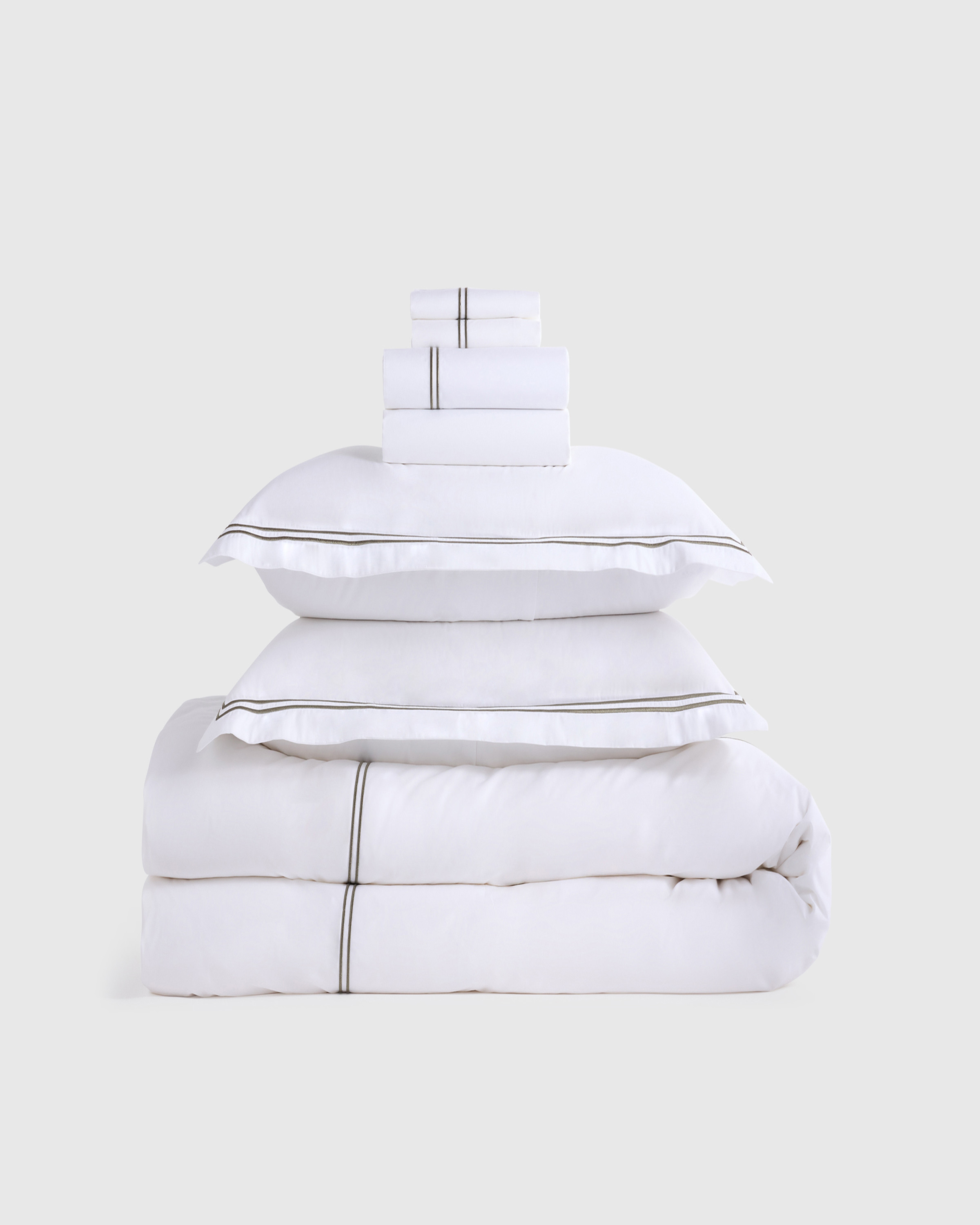 Organic Crisp Percale Deluxe Bedding Bundle | Quince