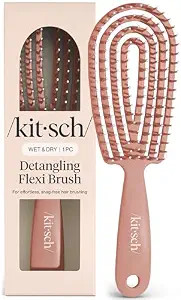Kitsch Flexi Flow Detangler Brush, Hair Brushes For Women - Terracotta | Amazon (US)
