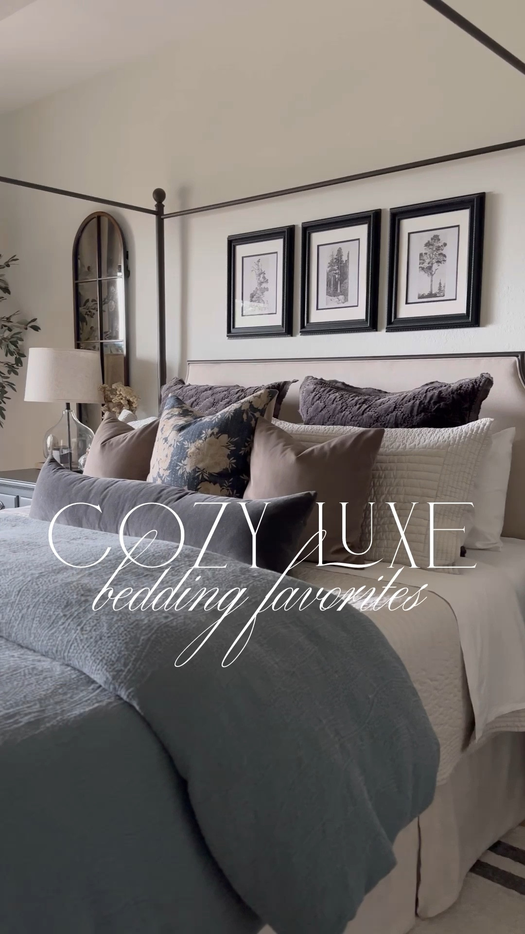Cozy luxe bedding favorites! These fabrics are a 10/10 and feel so luxurious! Colors & details below ⤵️
 
Sheets: I own both the Vintage Washed (lived in soft and washed feel) & Signature Hemmed (classic, a little crisp but brushed feel).
Tencel Quilt: Frost Gray, King (so soft and cooling, not stiff at all!)
Bamboo Quilt: Sand (so soft with a slight sheen)
Duvet Cover: Stormy Blue, King
Insert: Ultra Plush



#LTKStyleTip #LTKHome #LTKSaleAlert
