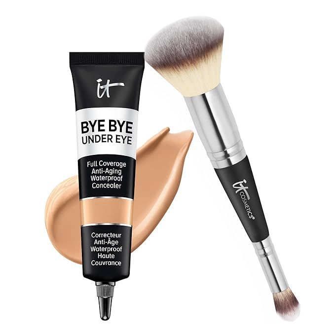 IT Cosmetics Makeup Set - Includes Supersize Bye Bye Under Eye Concealer (25.0 Medium) + Heavenly... | Amazon (US)